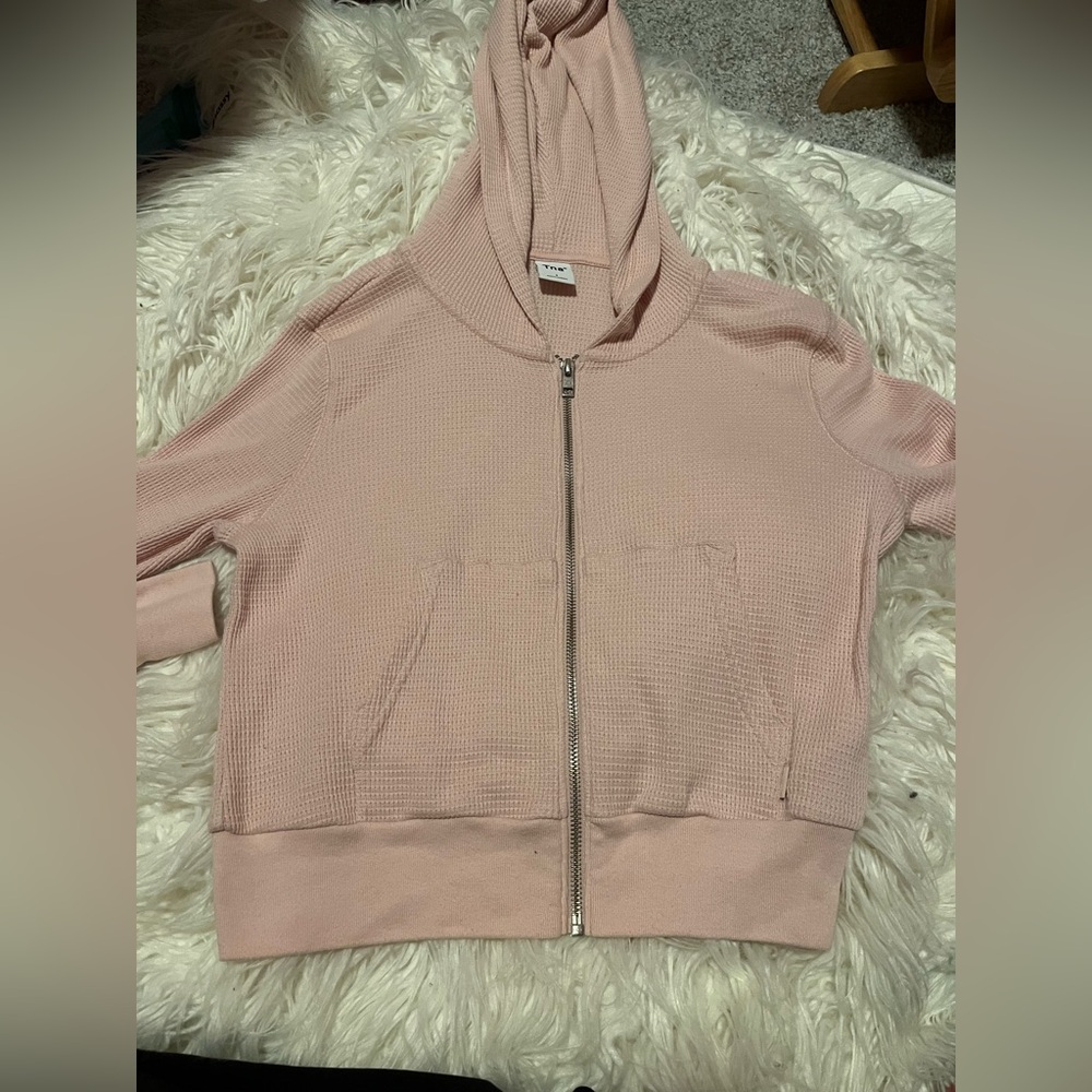Aritzia TNA Waffle Zip Hoodie